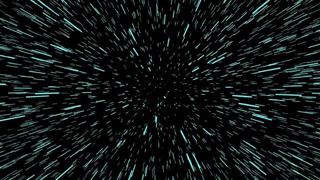 Realistic night sky filled with dense field of shining flickering stars and distant galaxies.
Space background star zoom Hyperspace jump through the stars to a distant space.4K traveling through.
