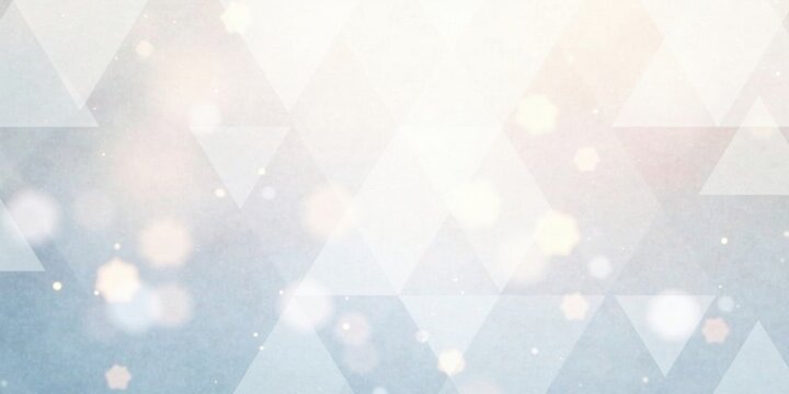 Abstract Light Blue Triangular Pattern with Soft Glowing Bokeh Effects, Ideal for Elegant Backgrounds and Presentations