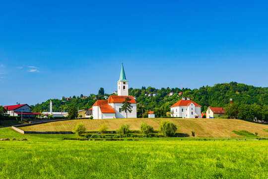 Church of Holy Trinity in town of Sveta Nedelja, Samobor region, Croatia