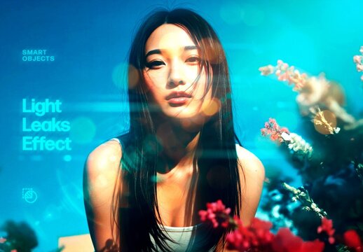 Light Leaks Photo Effect For Poster And Social Media Design