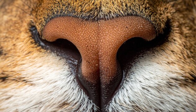 Close-up of a Cats Nose - A Detailed Feline Portrait.