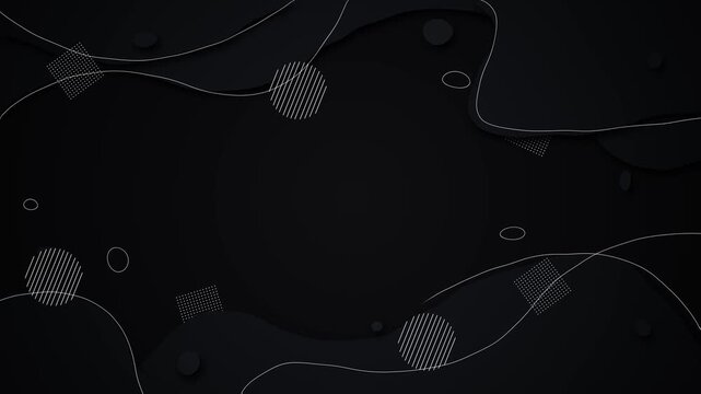 Dark abstract line flowing curves, minimal geometric accents, sleek modern contrast. corporate , intros design presentations, promos, creative slideshows, editorial motion graphics, overlays.