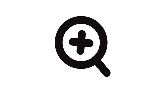 Zoom in icon animation