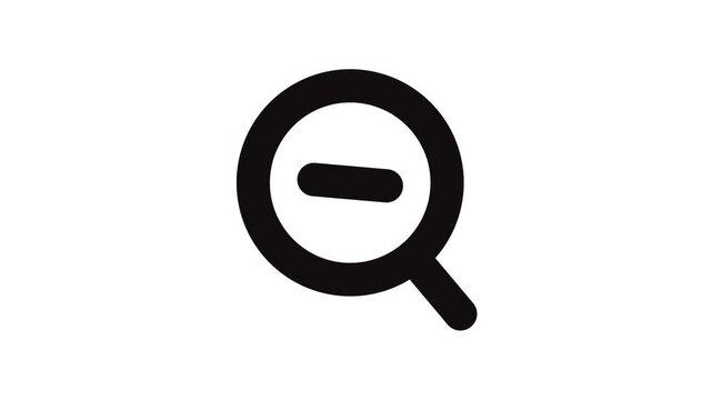 Zoom out icon animation