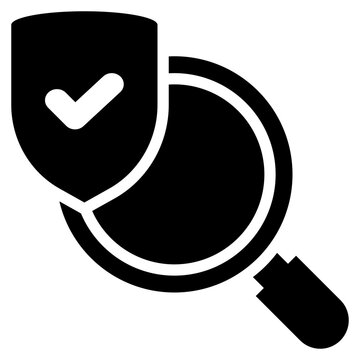 finding search information protection safety solid glyph icon