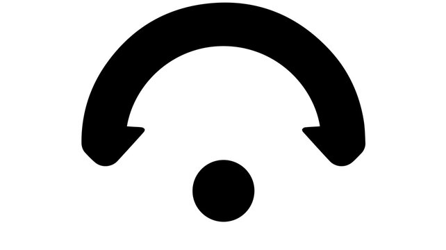 Minimalist icon representing a crescent moon and a single star, perfect for celestial themes and night sky designs