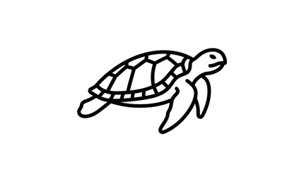 Turtle swimming in the ocean water. © Pantun