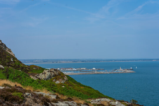 Elevated Coastal View of Howth Marina and Harbour