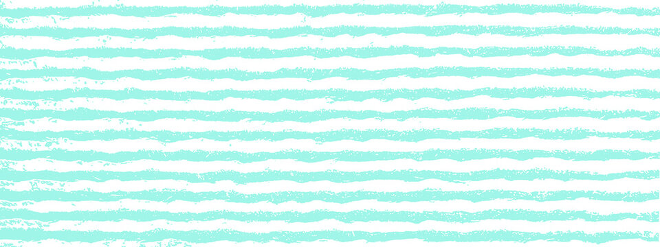 Stripes background - Abstract turquoise white striped distressed scratched grunge grainy illustration texture banner long