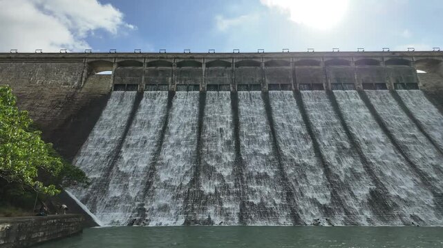 Historic masonry dam spans the scenic Tai Tam. Aug 16 2025