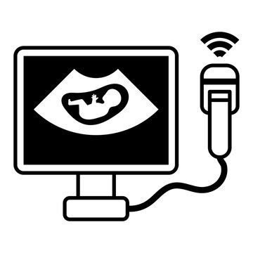 Vector icon or illustration of USG (Ultrasonography) device