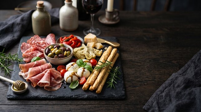 Gastronom&iacute;a italiana aut&eacute;ntica, escenas culinarias premium con espacio para dise&ntilde;o y publicidad