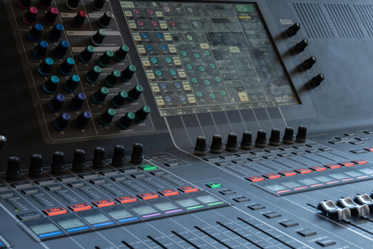 Advanced Digital Audio Mixing Console with Display Screen