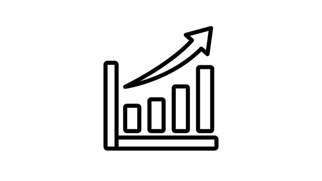 bar chart animation icon