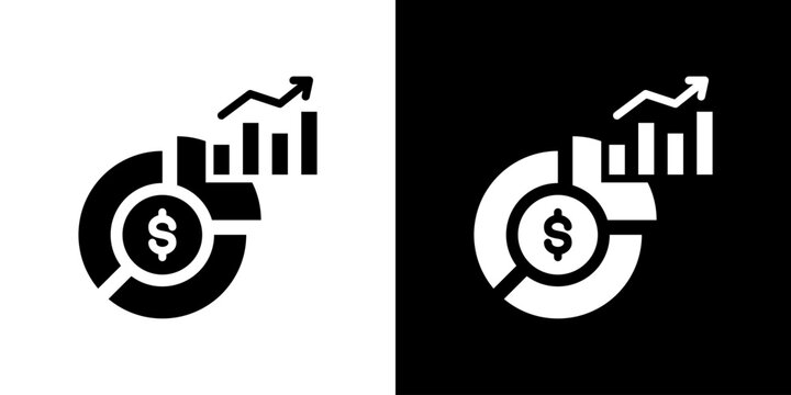 Market Penetration Icon Sheet Black And White