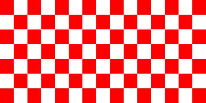 red and white checkered background