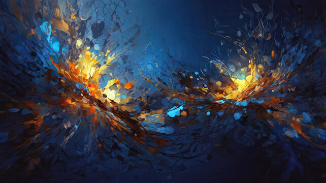 Abstract light and small shapes