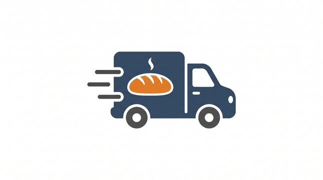 Fast food delivery van icon projects/369998232293 representing convenient and efficient meal transport services