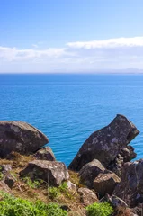 Rocks on the cliff landscape Iceland © waku