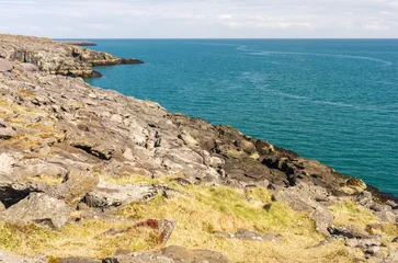 Rocks on the coastline landscape Iceland © waku