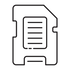 Fototapeta premium Micro Sd Card Data Storage Icon