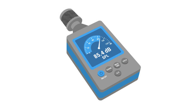 Sound Level Meter Device Measuring Noise Decibels SPL
