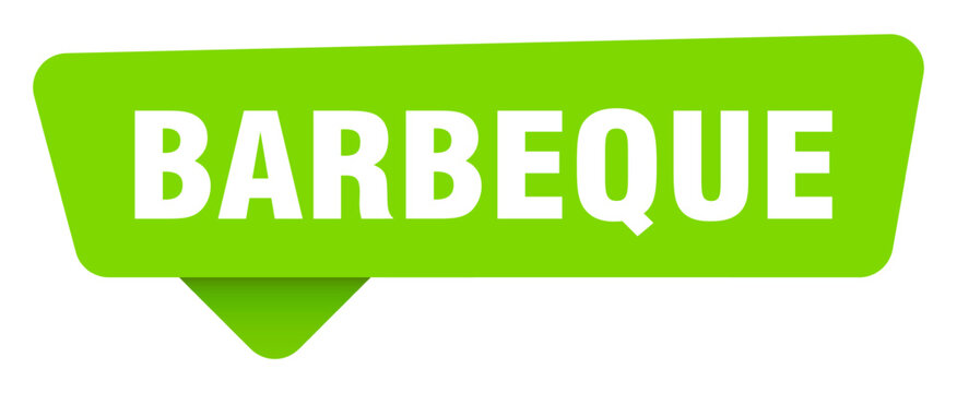 barbeque green sign isolated on transpatent background. barbeque sticker