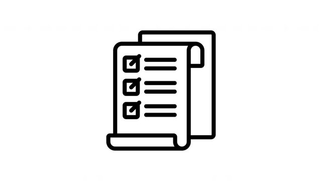 checklist animation icon