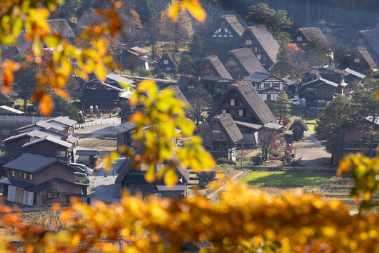 Shirakawa-go village in autumn, Gifu Prefecture, Japan