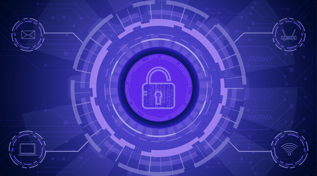 Cyber Transform Data Background with Futuristic Digital Technology Vector