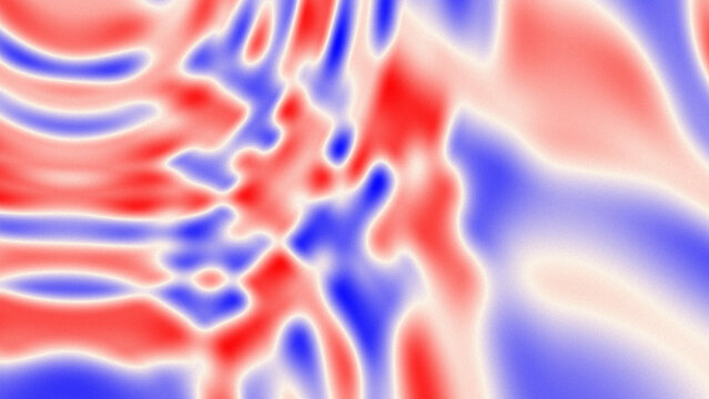 Organic Red Blue Gradient Pattern with Abstract Liquid Distortion Effect