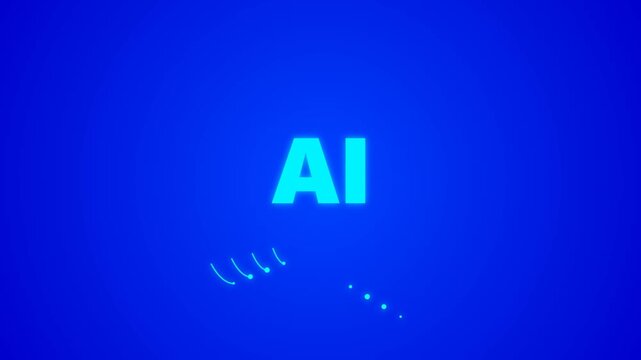 Artificial Intelligence Human Head Logo with Neural Network Circuit Technology Concept