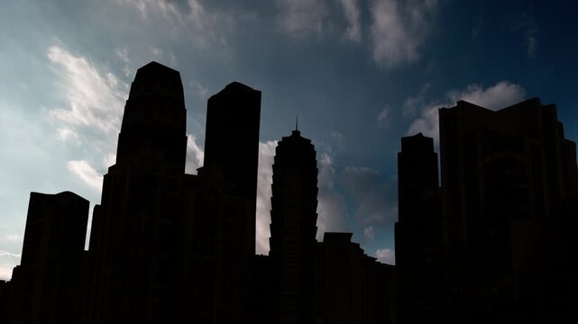 Chongqing cyberpunk city skyline collage