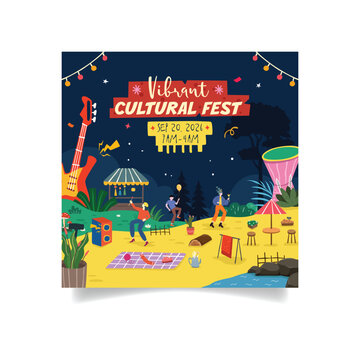 Cultural Outdoor Festival with Night Market and Music