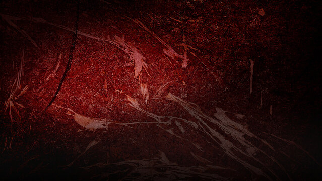 background vignette horror red and black; scratched and grunge, abstract texture background scary and scratch red and black