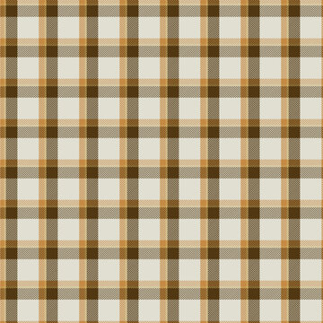 Earthy Beige Brown Classic Tartan Plaid