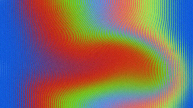 Vibrant thermal gradient background, abstract heat map texture with wavy lines, colorful spectrum of red orange and blue light distortion