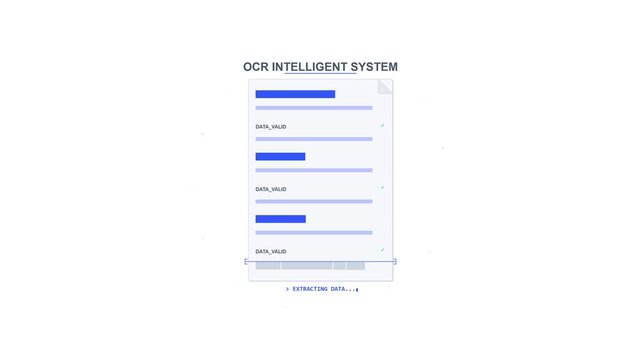 Smart OCR Document Scanning and Digital Text Recognition Interface