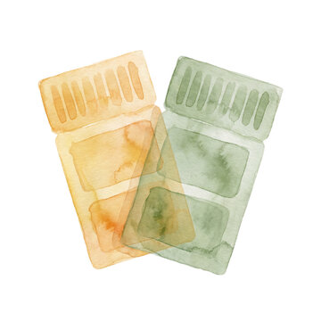 watercolor tickets