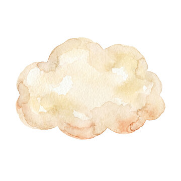 white cloud isolated on white background
