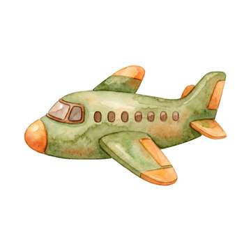 toy airplane isolated