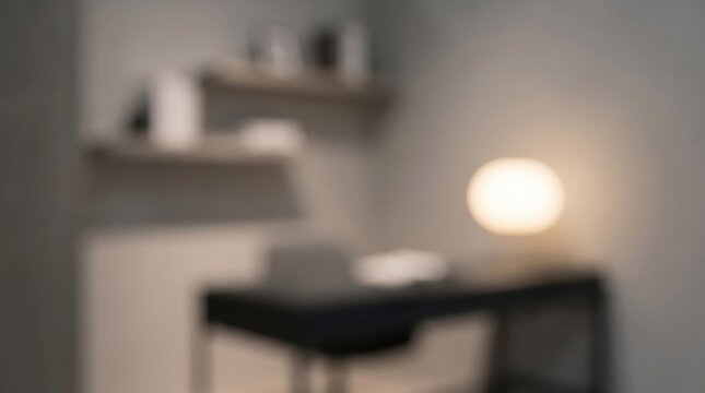 Modern Minimalist Home Office Workspace Setup.
