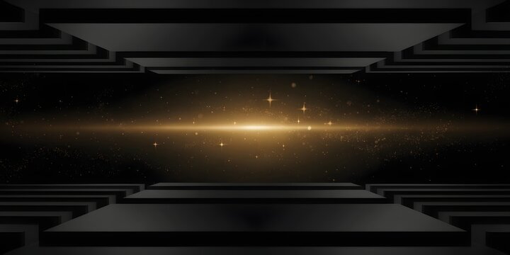 Galactic center viewed through ancient stone window slats