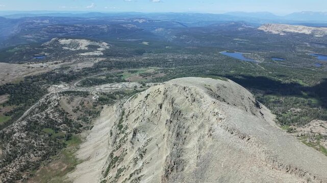 Bald Mountain Alpine Lake Aerial Aerial