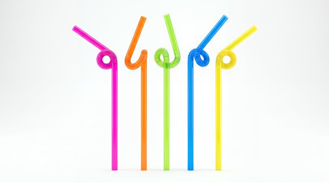 colorful straws background