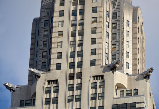 NEW YORK UNITED STATES OF AMERICA, Details of the Chrysler building facade in New York, was the world's tallest building before it was surpassed by the Empire State Building in 1931. 