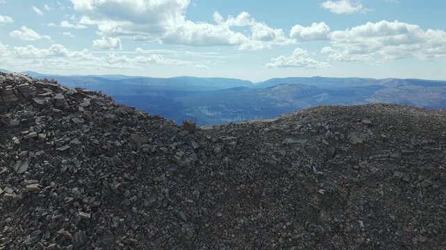Bald Mountain Mountain Pass Aerial Reveal Aerial Reveal