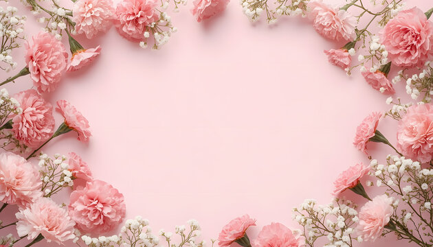 Pink Floral Frame