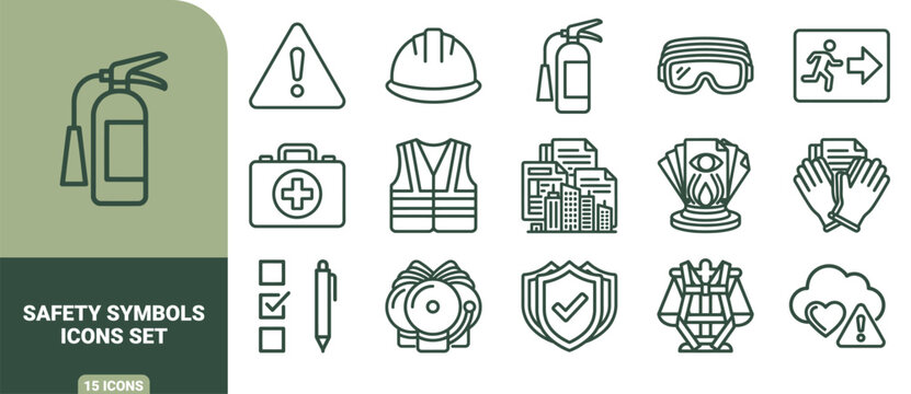 And filmmaking set, outline symbols for camera, reel, clapperboard, tripod, lens, and drone equipment