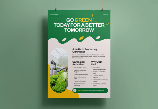 Eco Campaign Poster Template